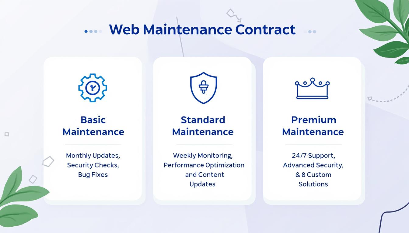découvrez notre exemple de contrat de maintenance pour site web, avec un comparatif des meilleures pratiques. assurez la performance et la sécurité de votre site grâce à des conseils d'experts pour choisir la solution la plus adaptée à vos besoins.