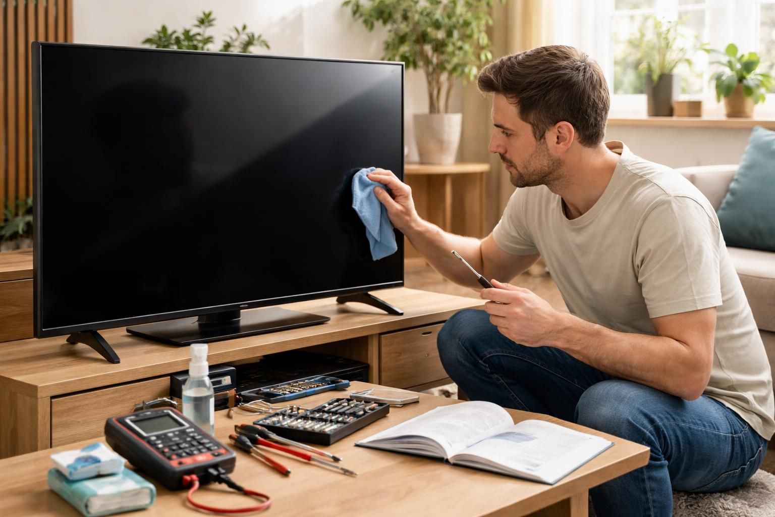 découvrez comment réparer l'ombre noire sur votre écran de télévision vous-même grâce à ce guide pratique et facile à suivre.