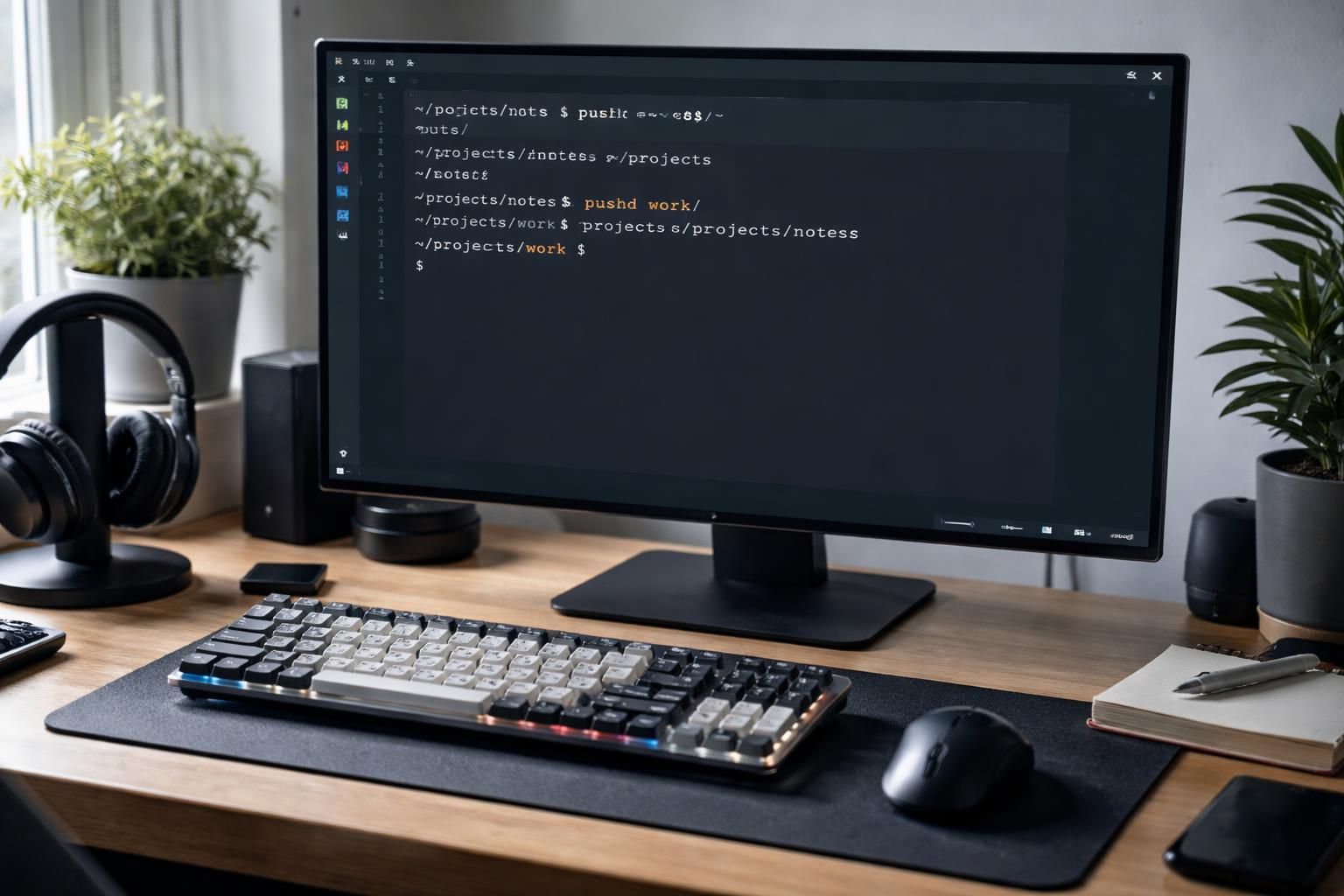 découvrez comment utiliser la commande $pushd sur linux pour naviguer rapidement et efficacement entre vos répertoires. maîtrisez cette astuce indispensable pour optimiser votre gestion de fichiers.