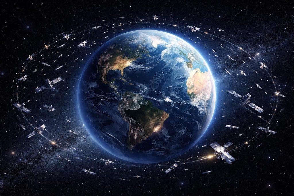 explorez la carte interactive des satellites en direct et révolutionnez votre compréhension de l’espace grâce à des données en temps réel et une visualisation innovante.