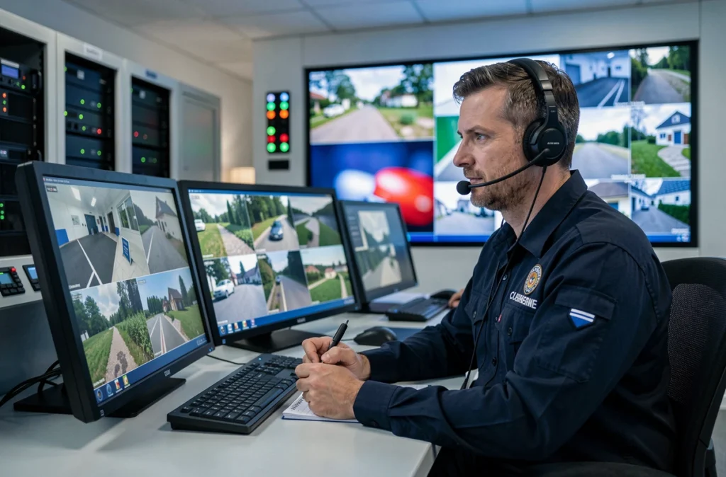 Opérateur de STAR Sécurités Télésurveillance surveillant des flux caméras en temps réel dans un centre de télésurveillance